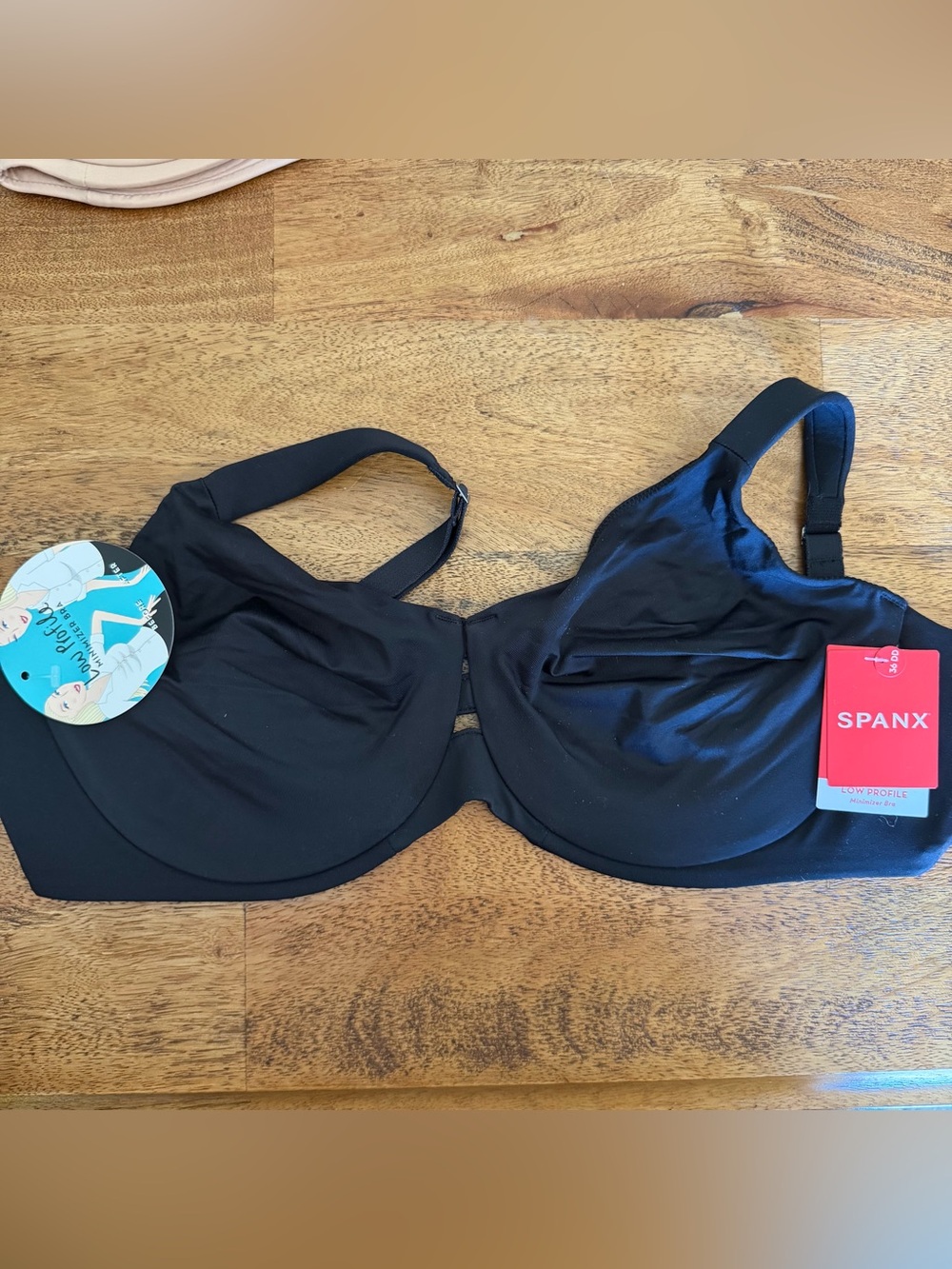 SPANX Black Seamless Underwire Full Coverage Bra